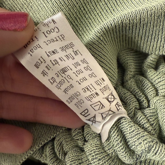 Revolve Lioness Military Minds Knit Ruched Mini Dress Sage Green Size XS - Picture 9 of 9
